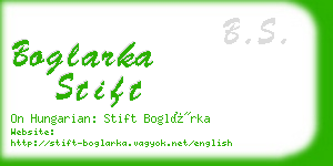 boglarka stift business card